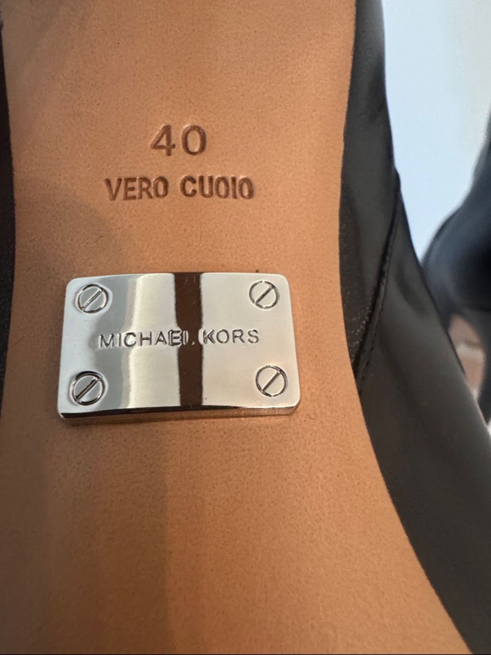 Michael Kors Black Leather Pointed Toe Stiletto Ankle Boots - Picture 6 of 6